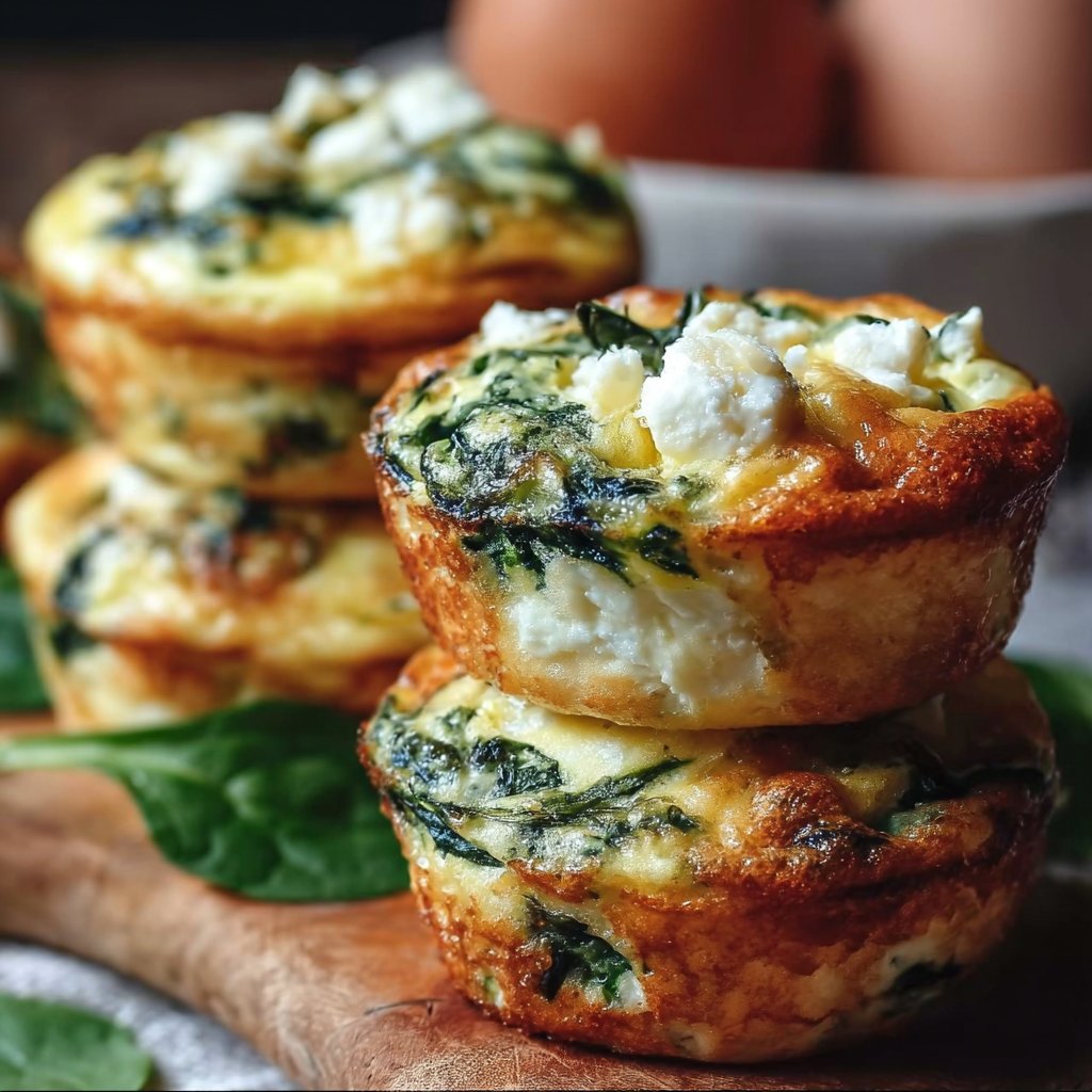 Egg Muffins with Spinach and Feta