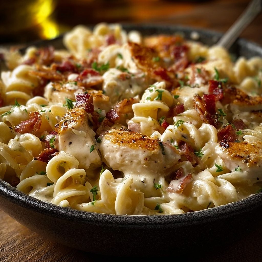Chicken Bacon Ranch Pasta