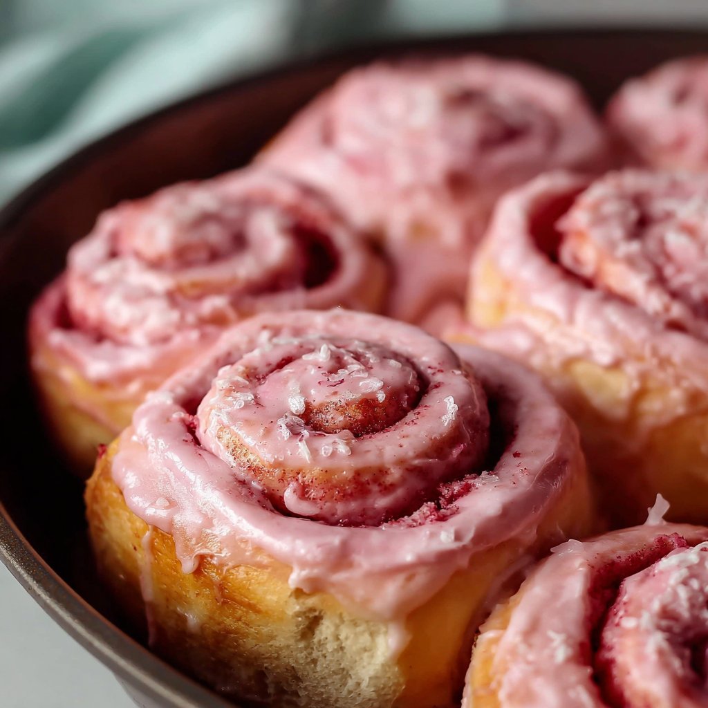 Pink Velvet Cinnamon Rolls