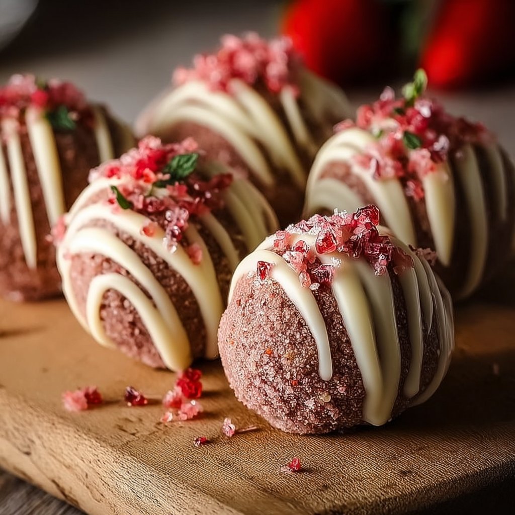 Strawberry Cheesecake Truffle Balls