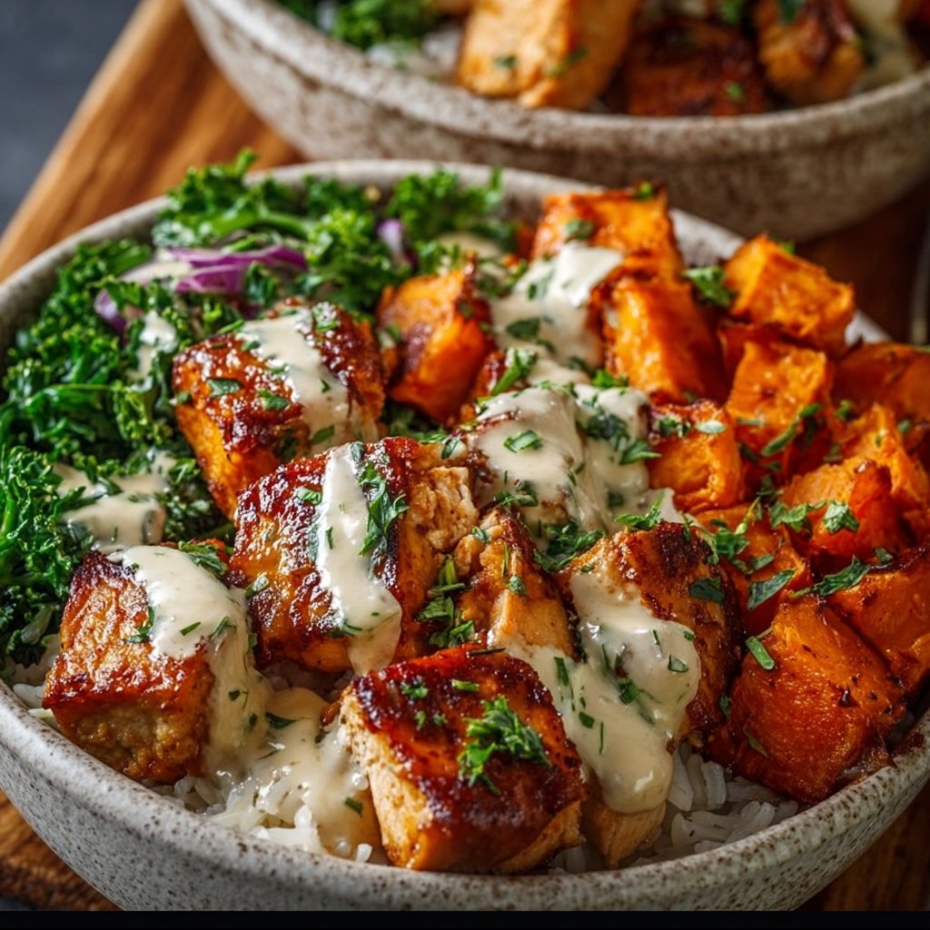 Chicken and Sweet Potato Bowls