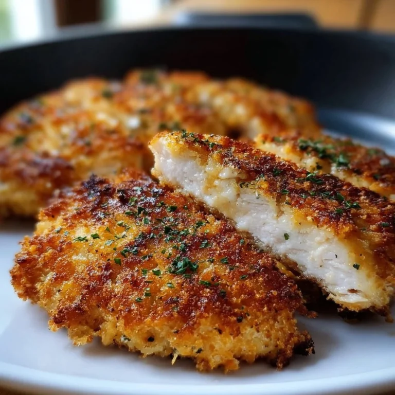 Delicious Air Fryer Parmesan Crusted Chicken served on a plate