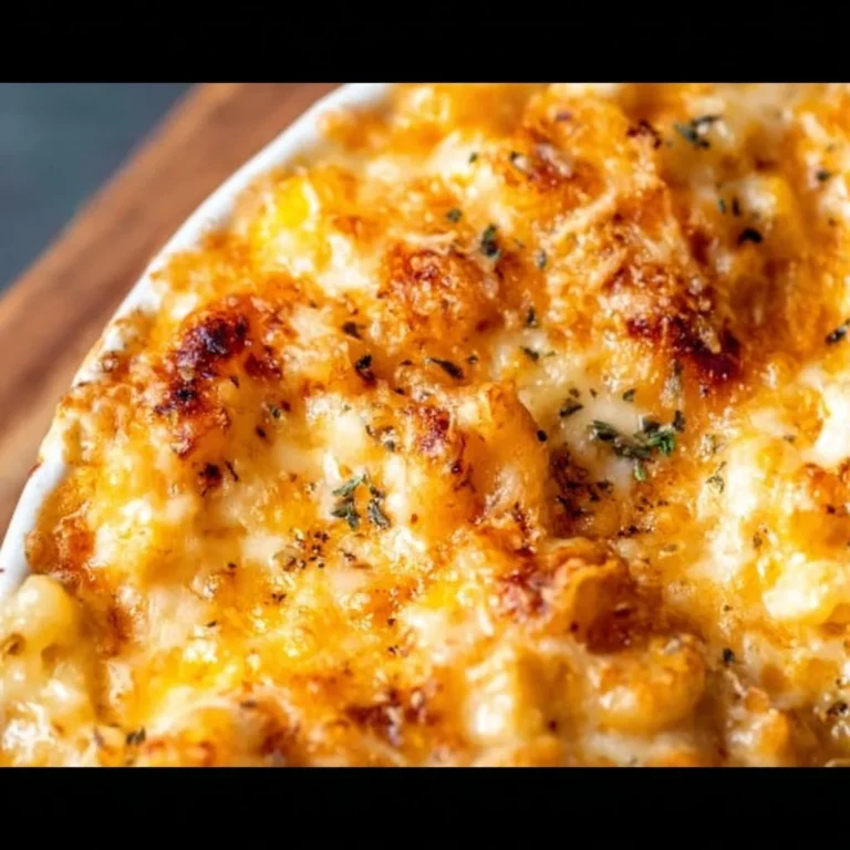 Deliciously creamy mac and cheese in a bowl, topped with golden breadcrumbs