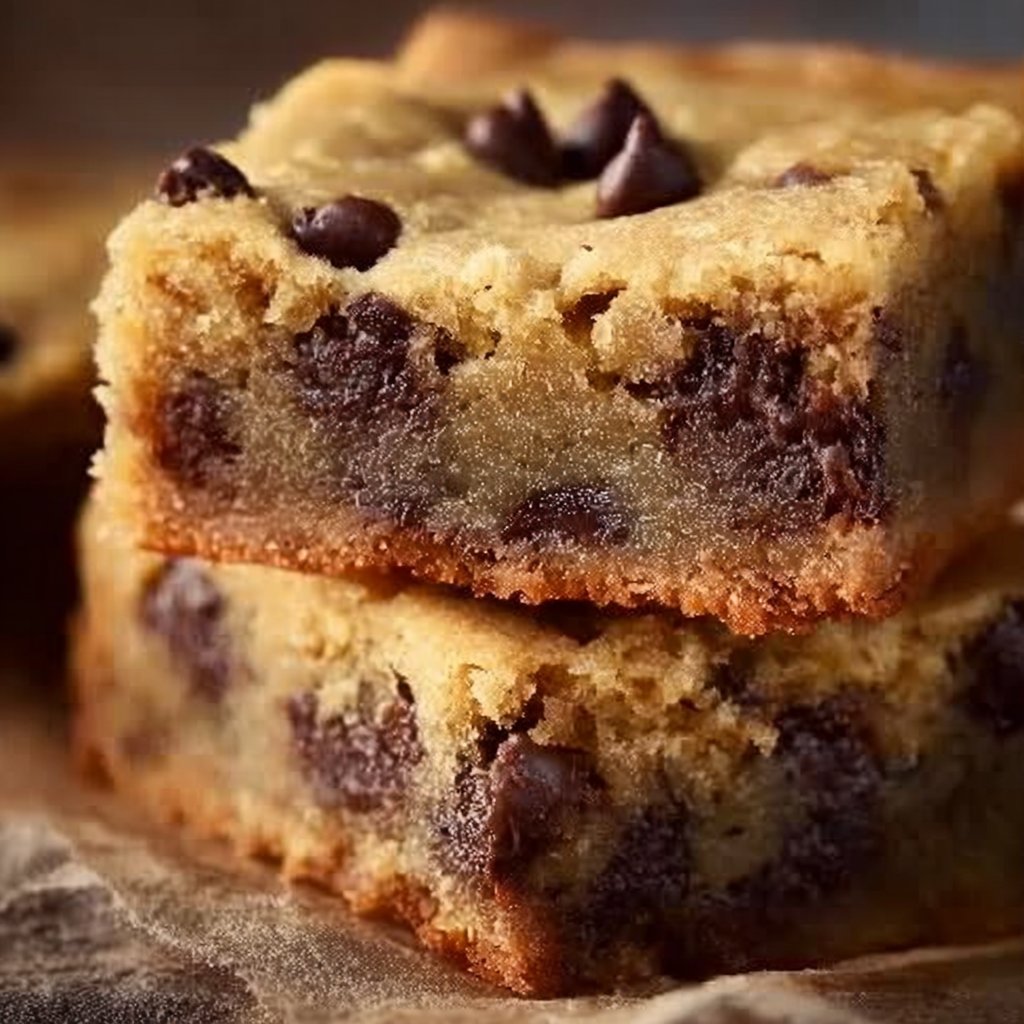 Melt-in-Your-Mouth Chocolate Chip Cookie Bars