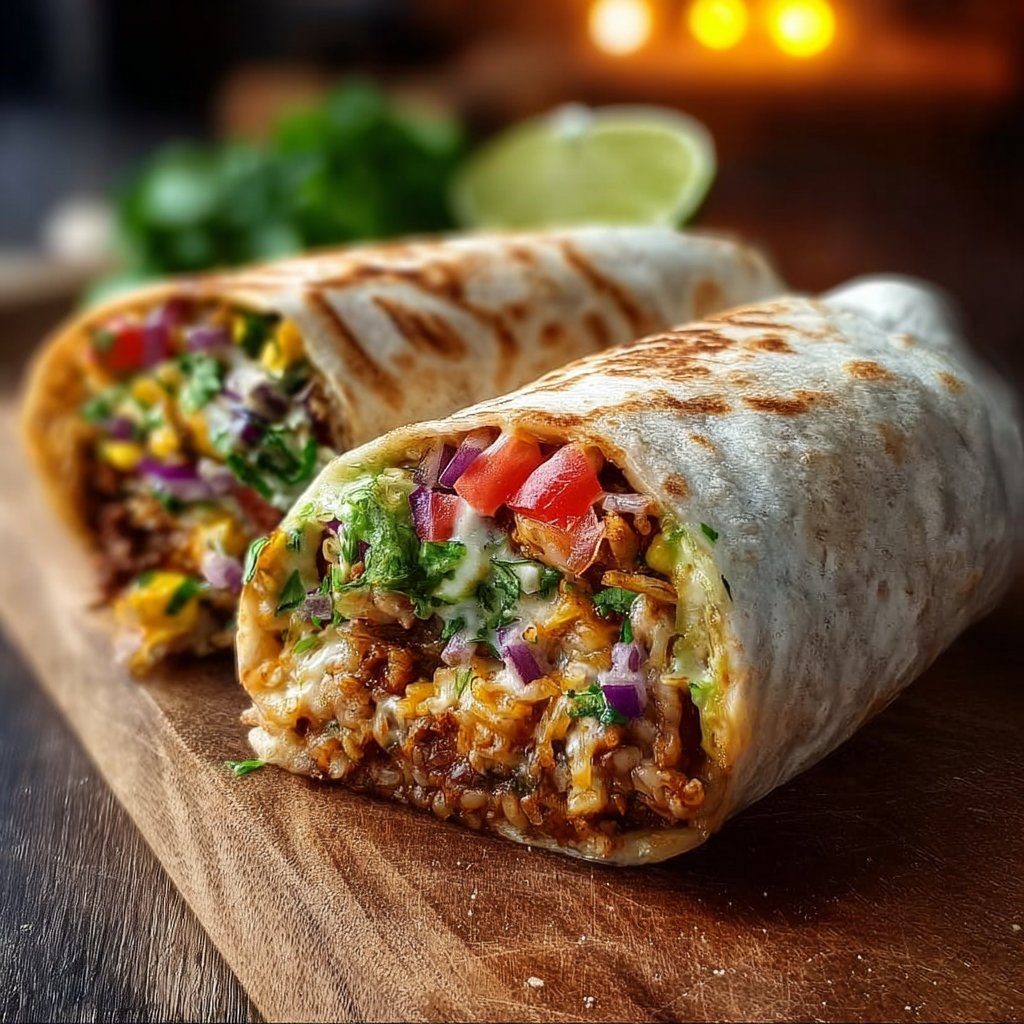 10-Minute Vegan Burrito Wraps