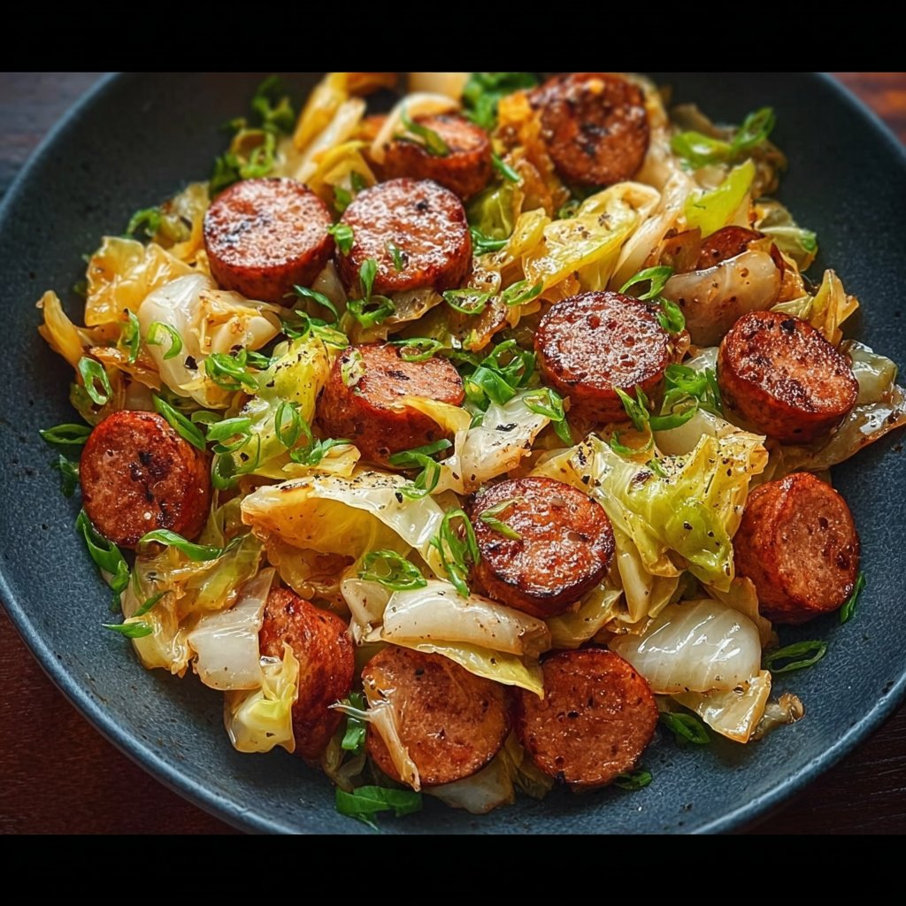 Sausage and Cabbage Stir Fry