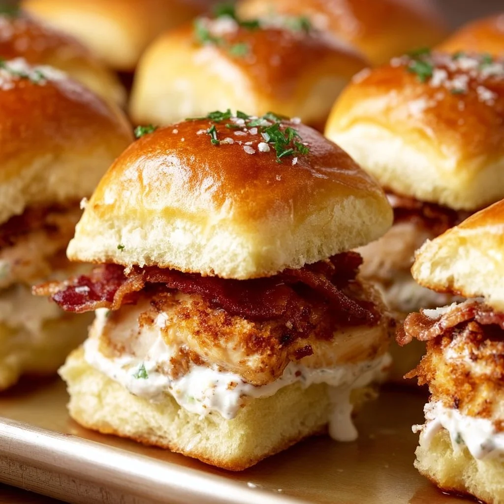 Chicken Bacon Ranch Sliders