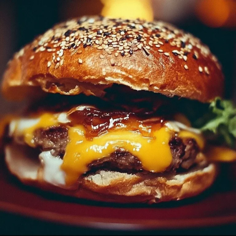Delicious Crack Burger with toppings on a toasted bun
