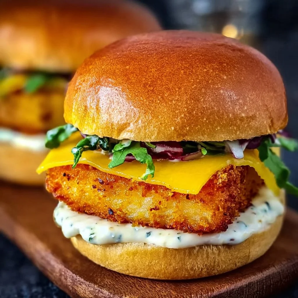 Crispy Fish Burger Recipe
