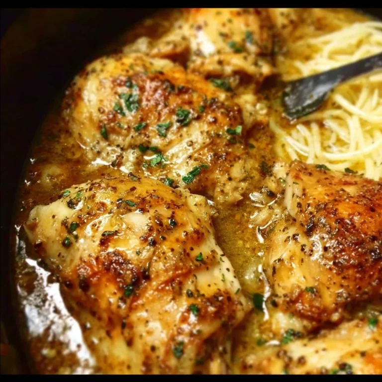 Delicious Crock Pot Angel Chicken recipe with creamy sauce and tender chicken