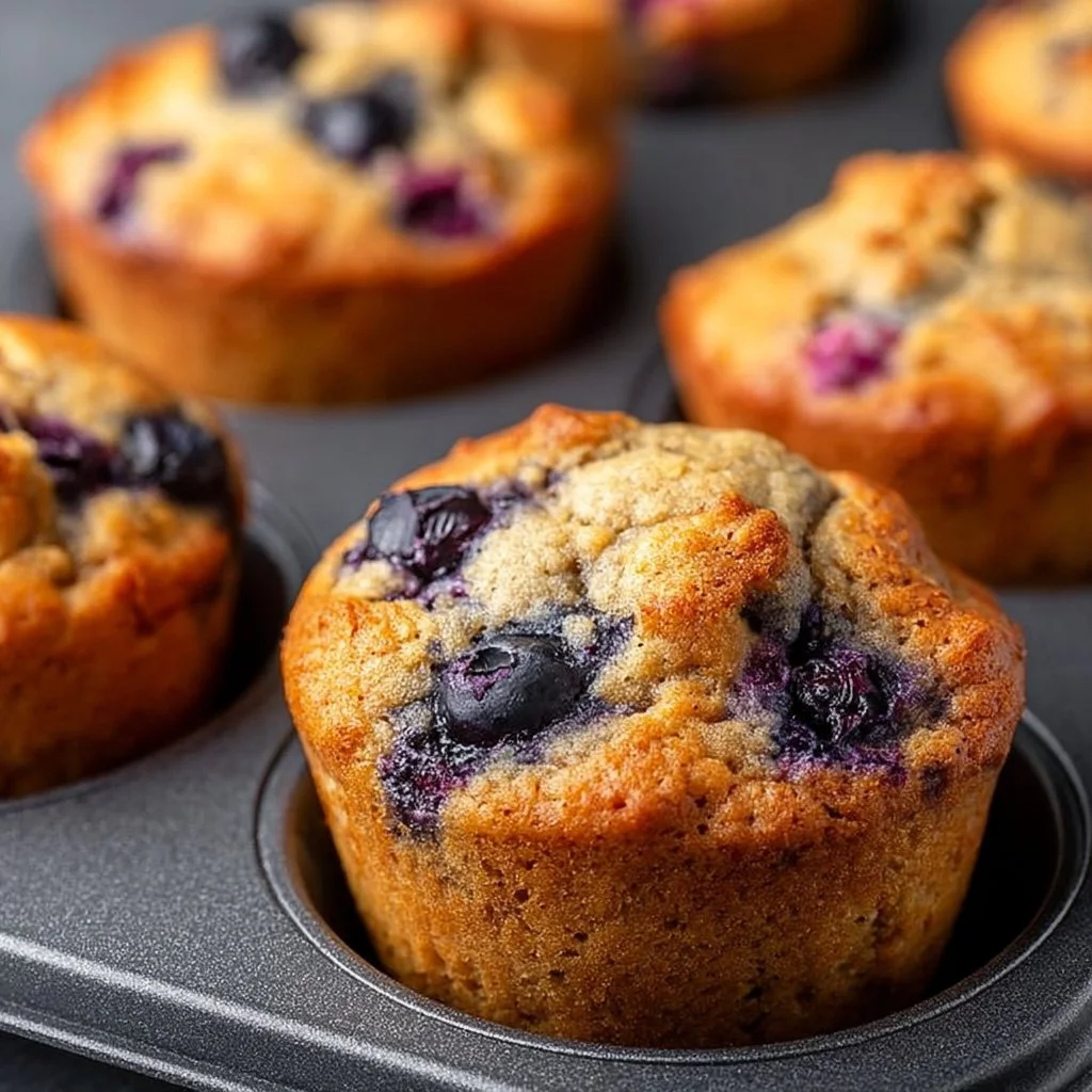 Hearty Blueberry Protein Muffins
