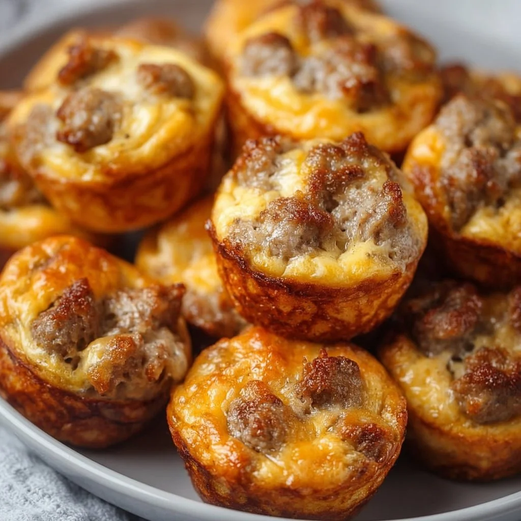 High-Protein Pancake Sausage Mini Muffins