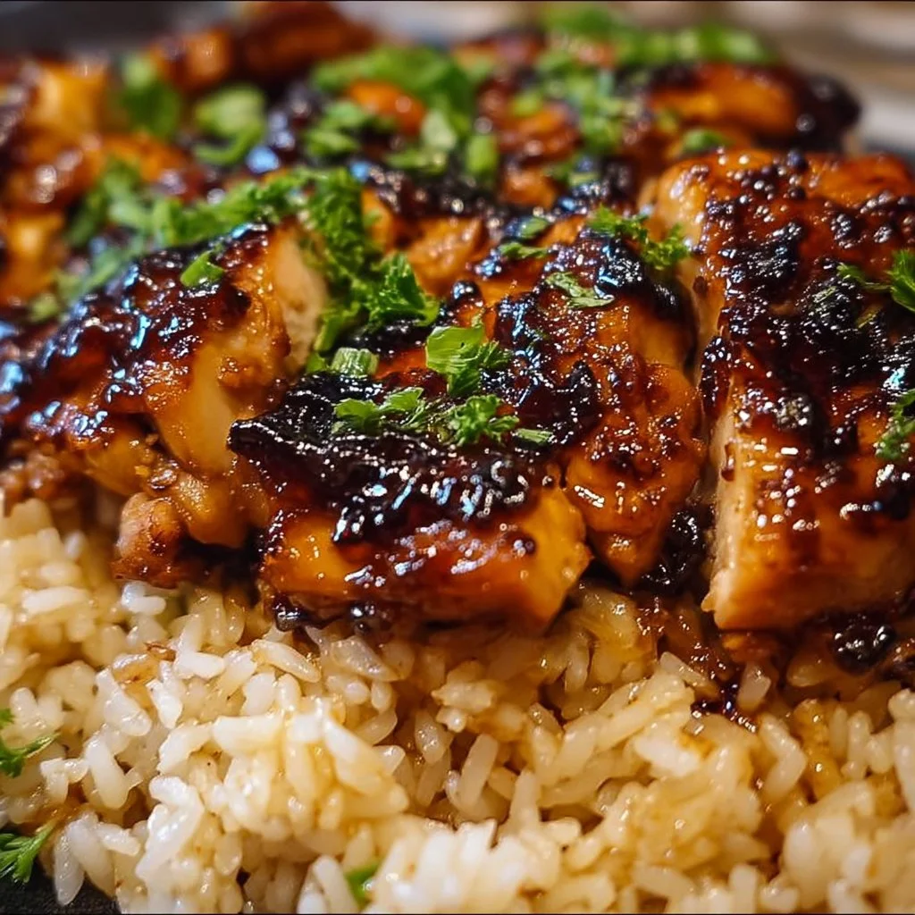 Honey BBQ Chicken Rice