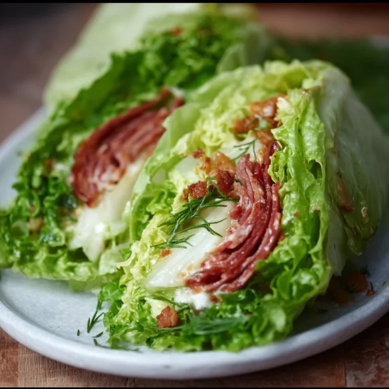 Italian lettuce wraps filled with fresh ingredients for a healthy meal option