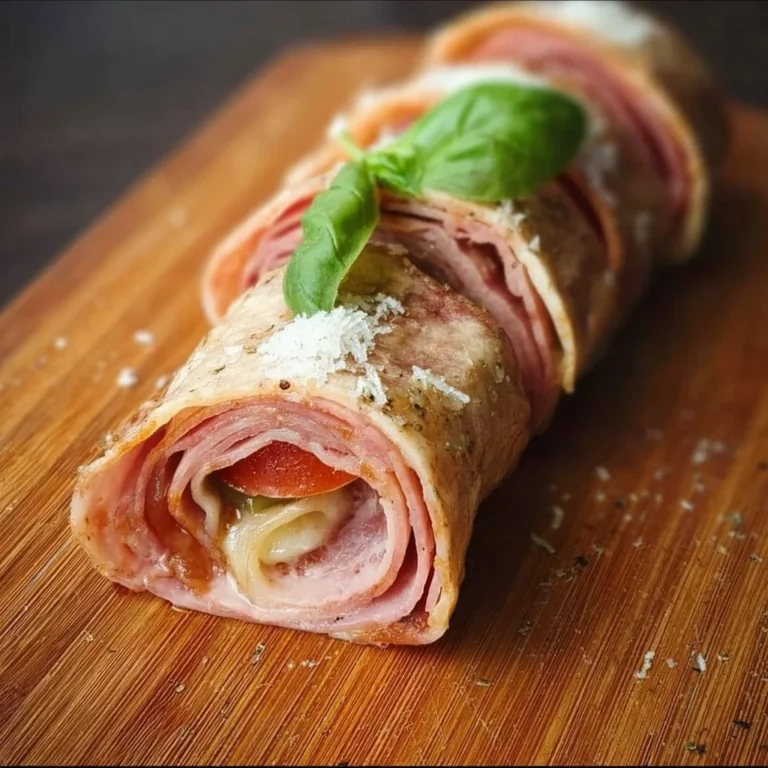 Delicious Italian Sub roll-up recipe with fresh ingredients