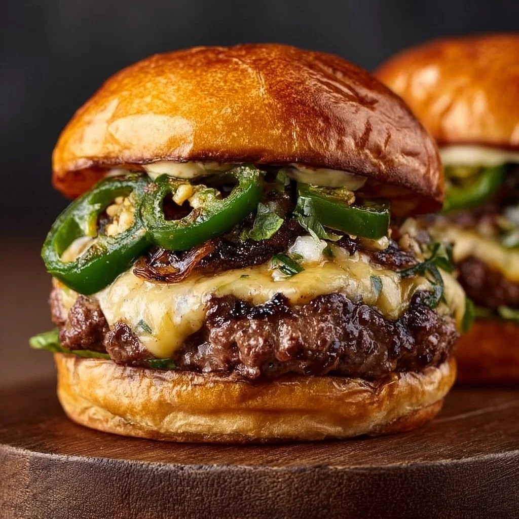 Jalapeño-Onion Smash Burgers