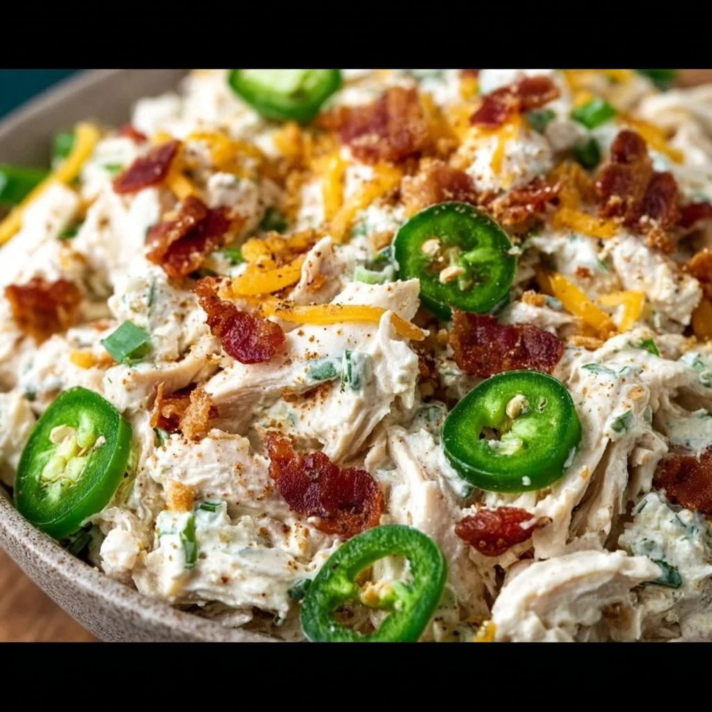Jalapeno Popper Keto Chicken Salad