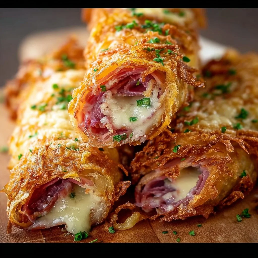 Keto Crispy Reuben Roll-Ups