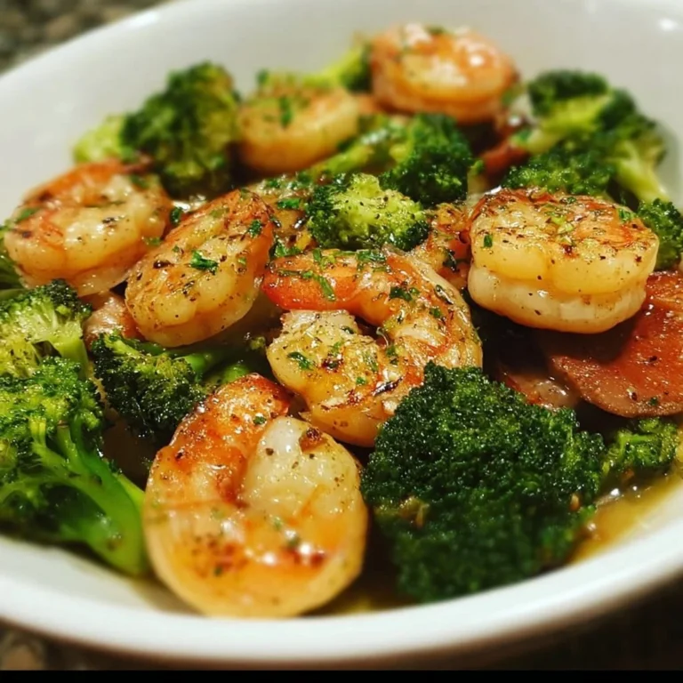 Low carb shrimp and broccoli stir-fry, healthy meal option