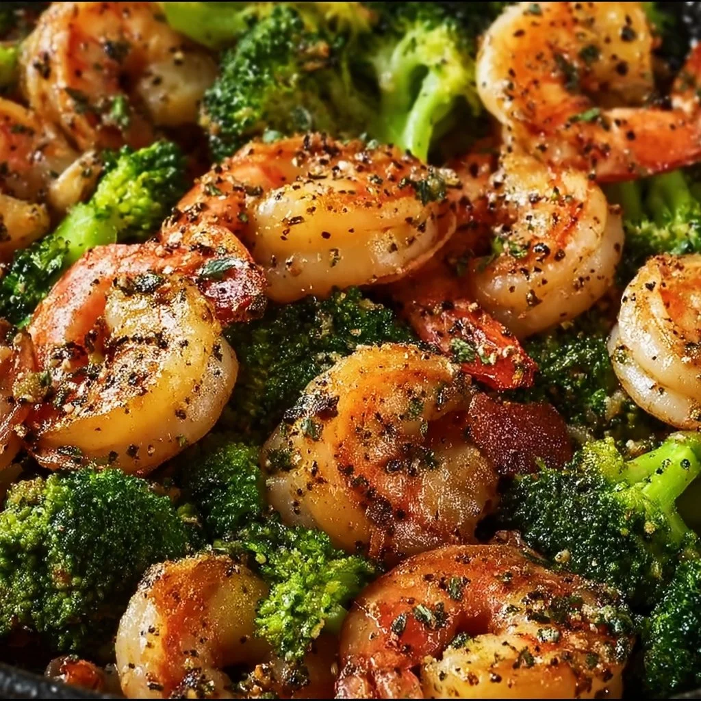Low Carb Shrimp and Broccoli