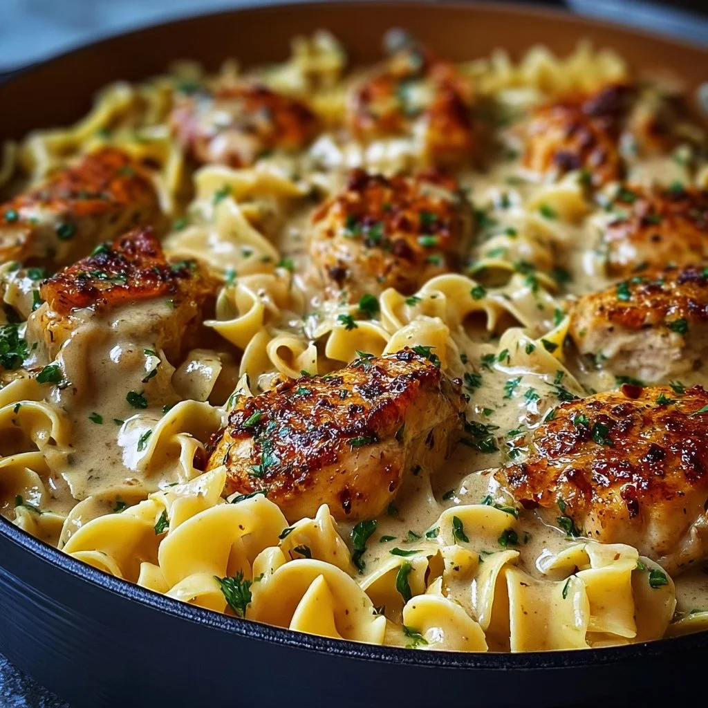 One-Pan Chicken with Buttered Noodles