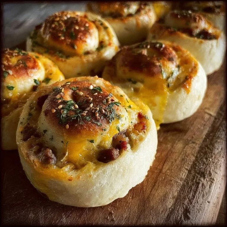 Savory breakfast rolls filled with delicious ingredients for a satisfying morning meal.