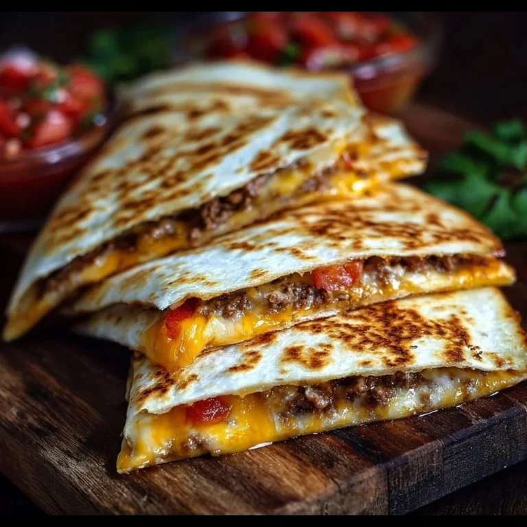 Delicious Smashburger Quesadillas served hot with melted cheese and fresh ingredients.