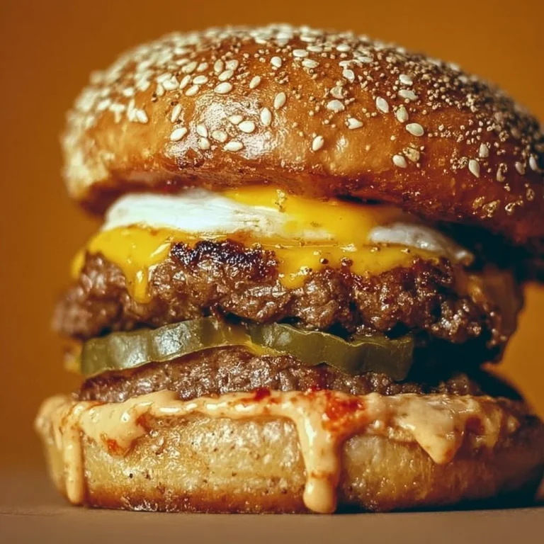 Delicious Ultimate Smash Burger with fresh toppings and golden crispy edges