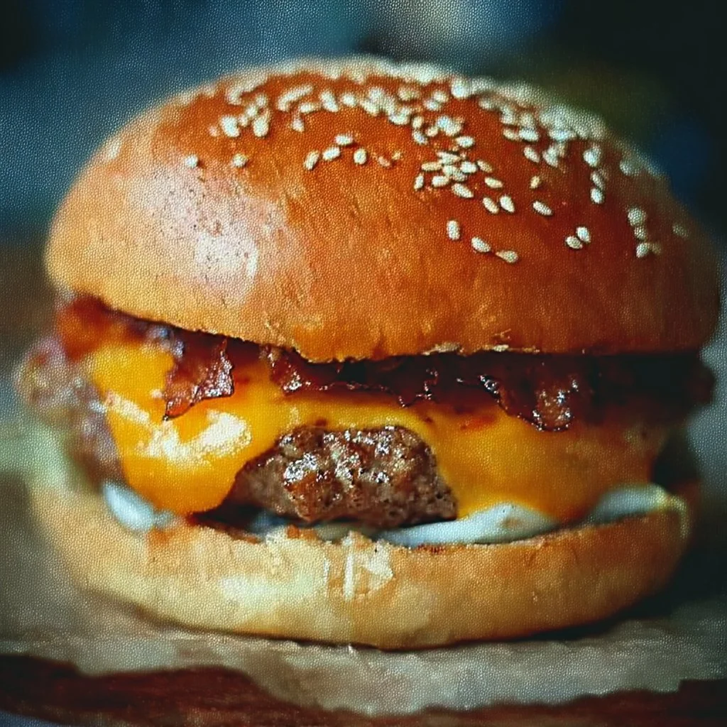 Delicious and viral Crack Burger topped with unique ingredients and flavors