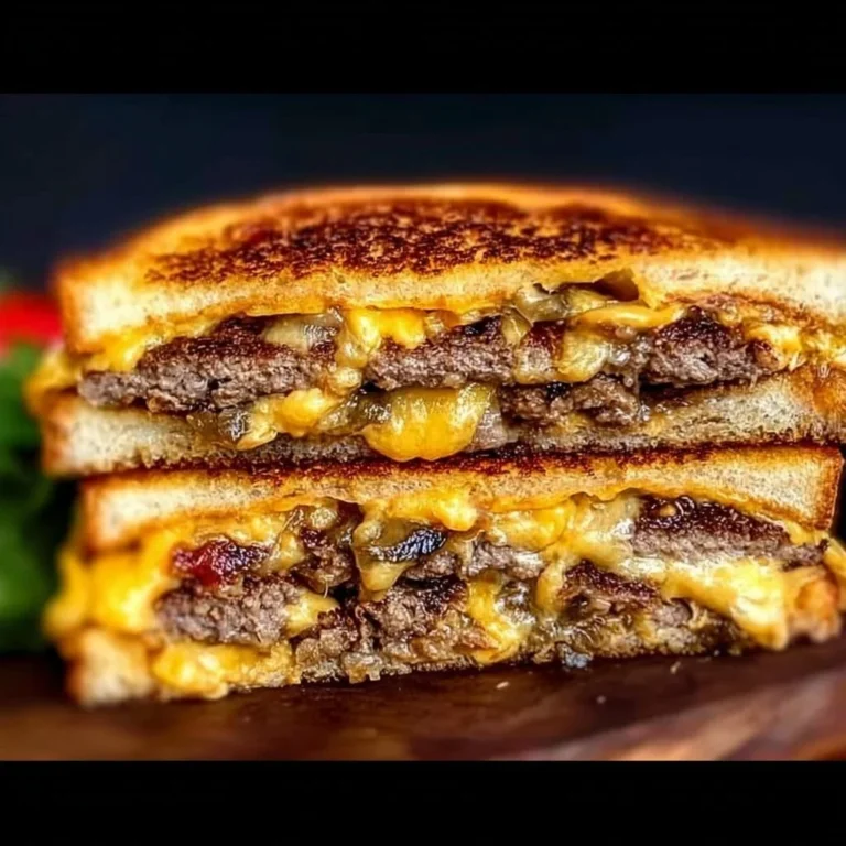 Delicious Whataburger Patty Melt copycat sandwich recipe with grilled onions.