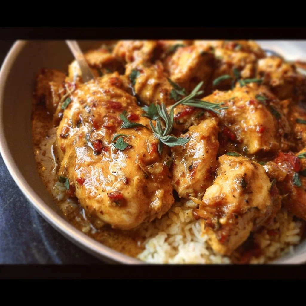 Whole30 Marry Me Chicken recipe with creamy sauce and herbs