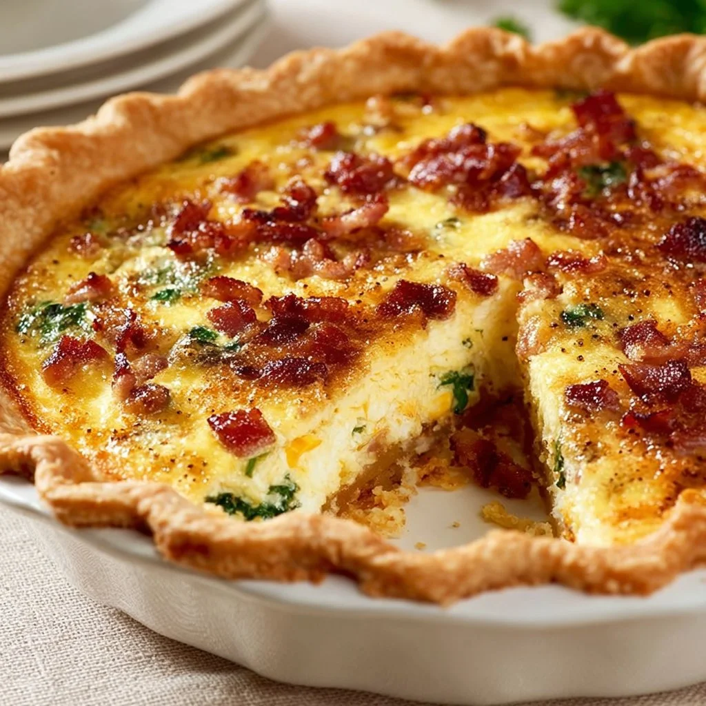 Bacon and Cheddar Quiche