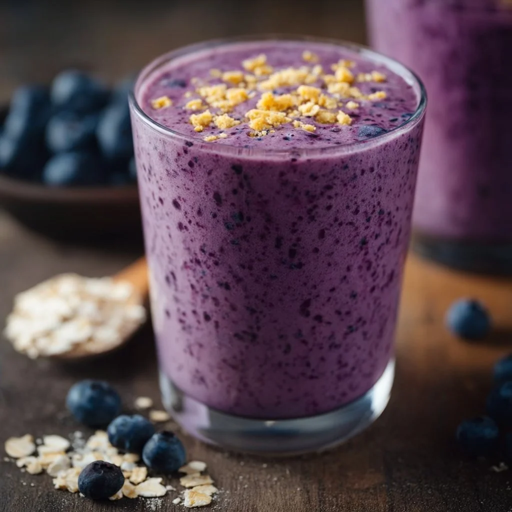Blueberry Oatmeal Smoothie