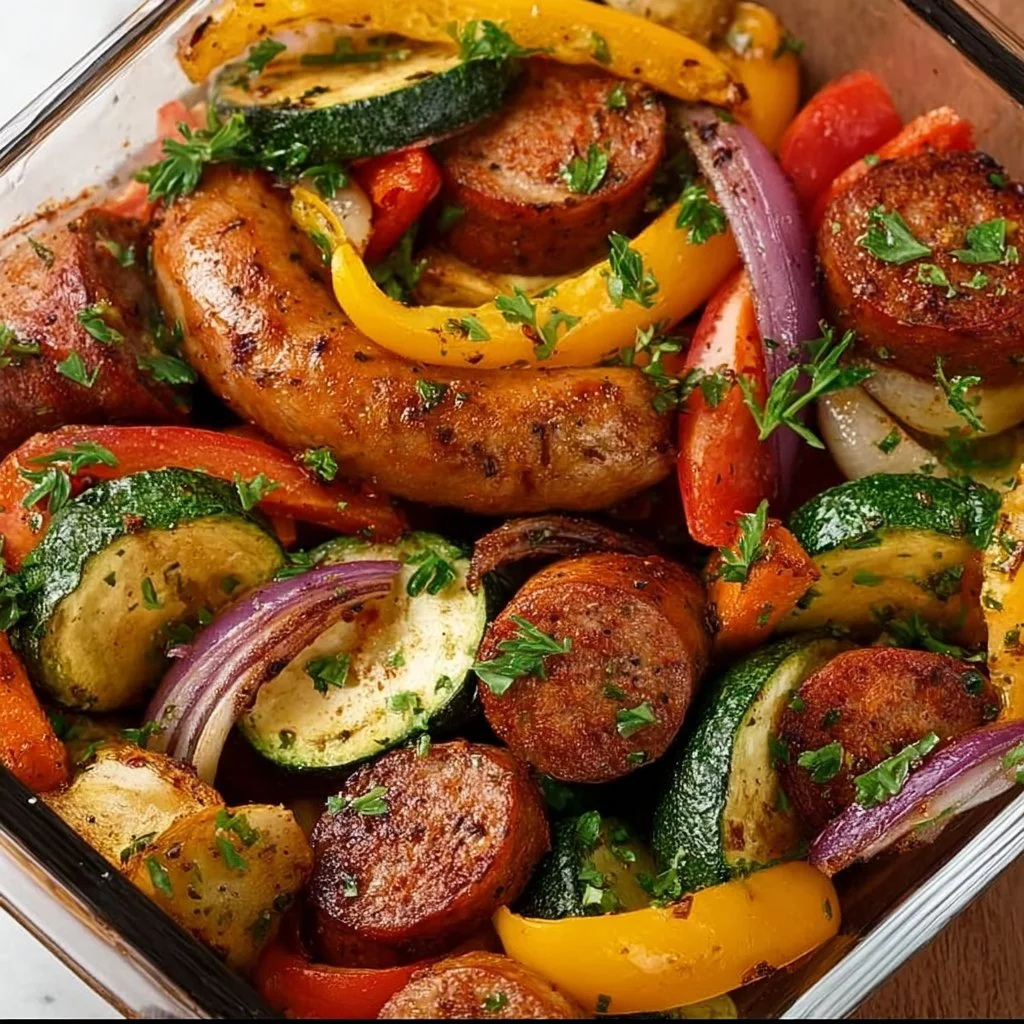 Cajun Sausage and Vegetables