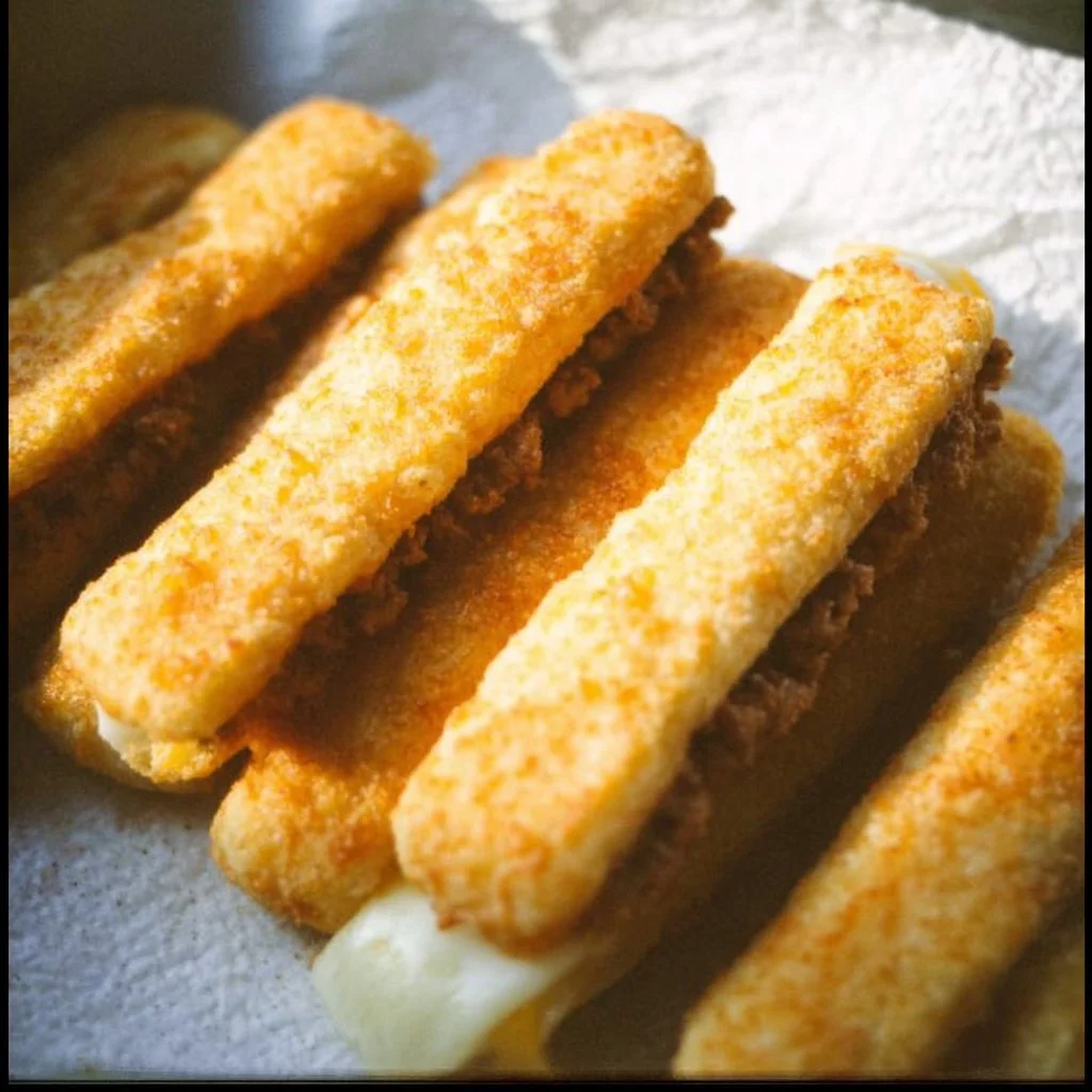 Delicious cheesy taco sticks served as a perfect snack or appetizer