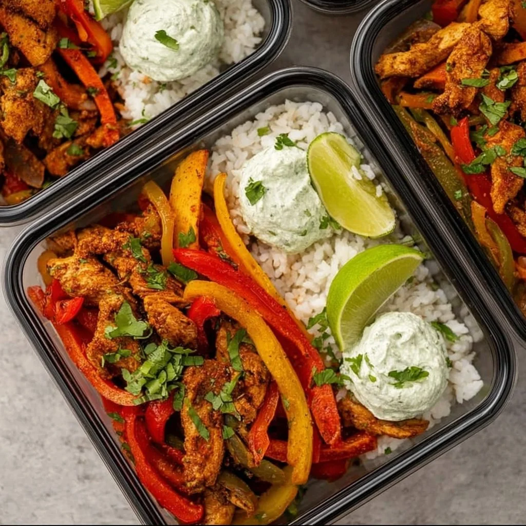 Chicken Fajita Meal Prep Bowls