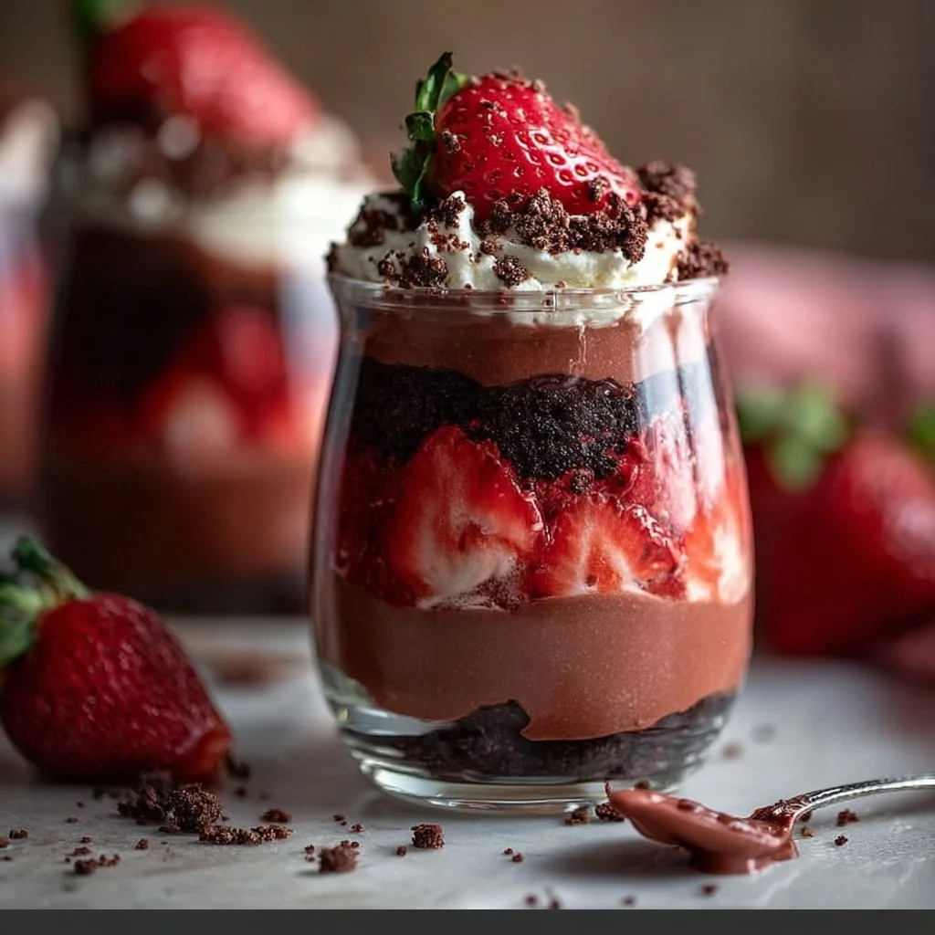 Chocolate Strawberry Parfaits