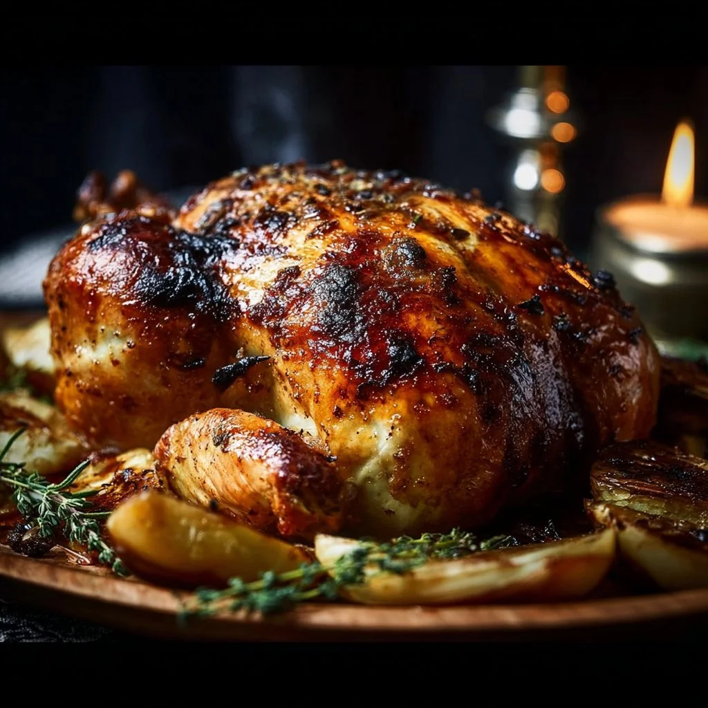Cider Brined Roast Chicken