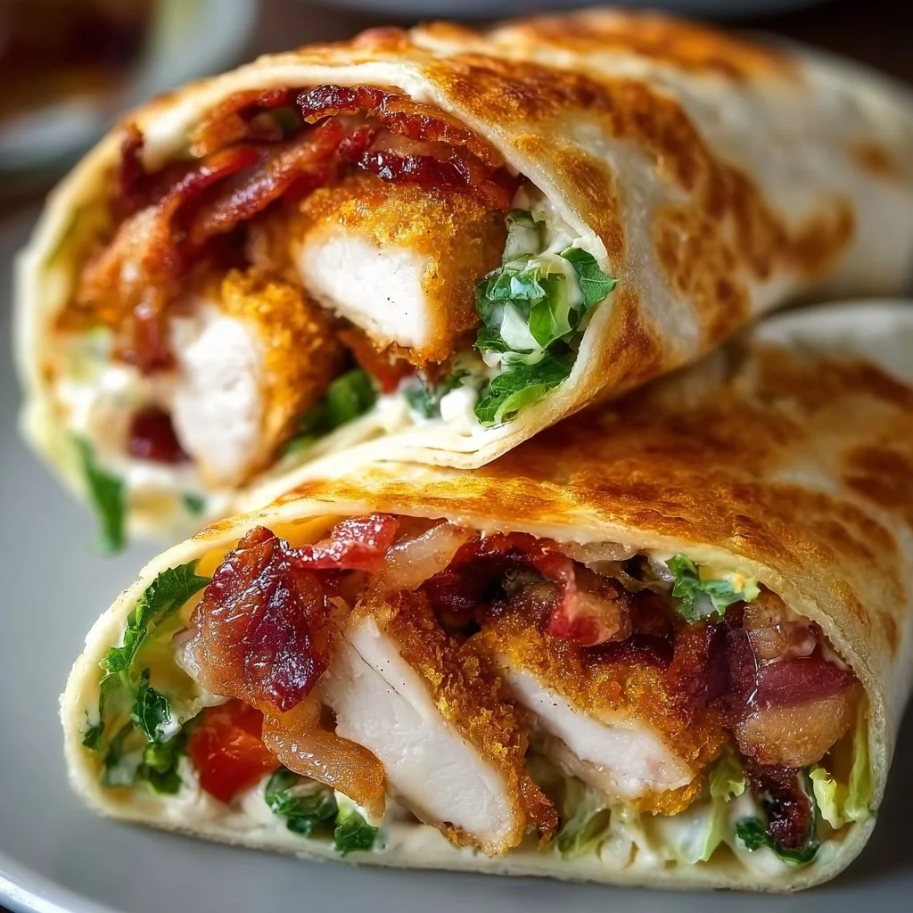 Crispy Chicken Bacon Wraps