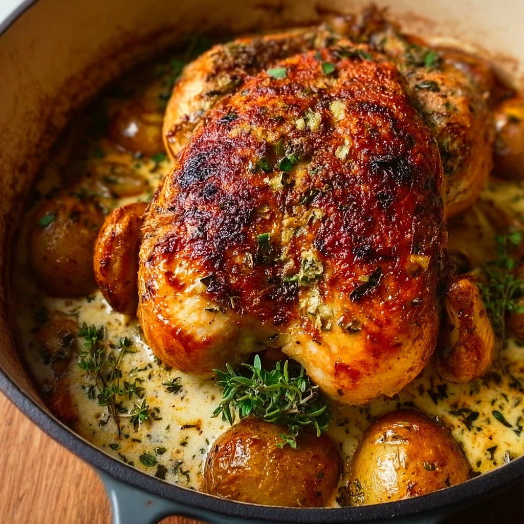 Dutch Oven Roast Chicken
