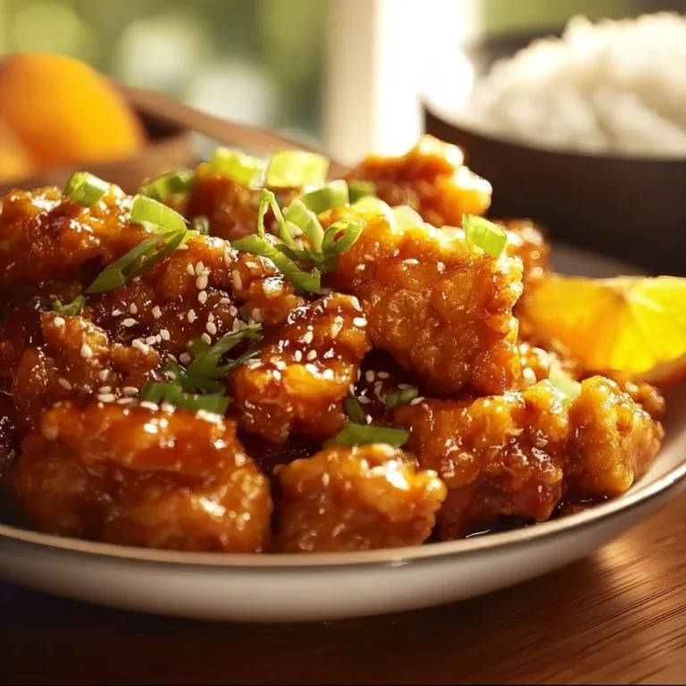 Delicious gluten-free orange chicken served with vegetables