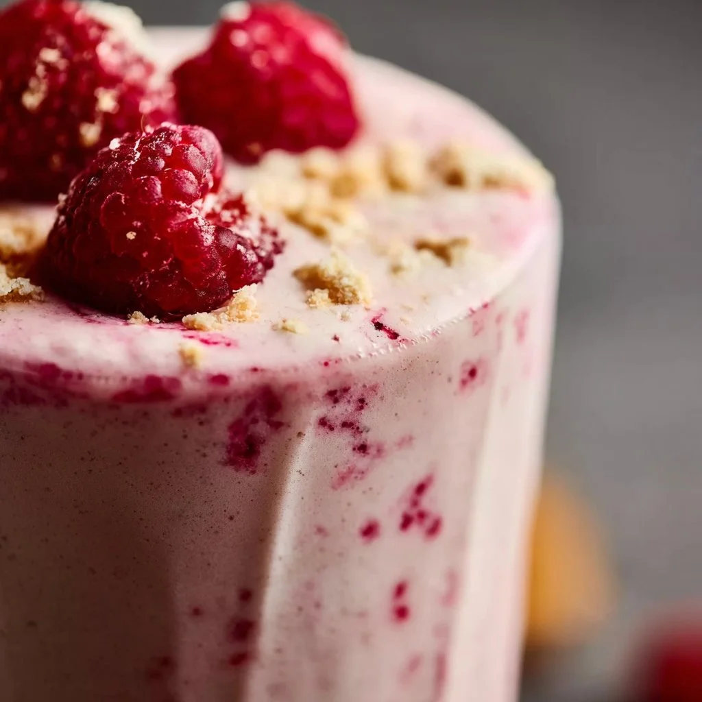 Greek Yogurt Raspberry Protein Shake