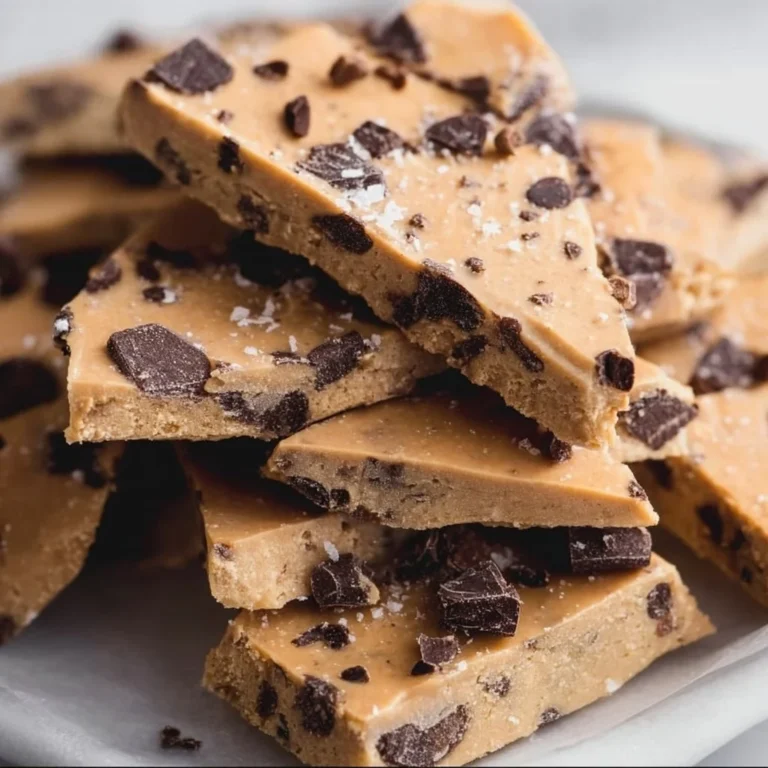 Healthy Cookie Dough Bark made with nutritious ingredients for a guilt-free treat.