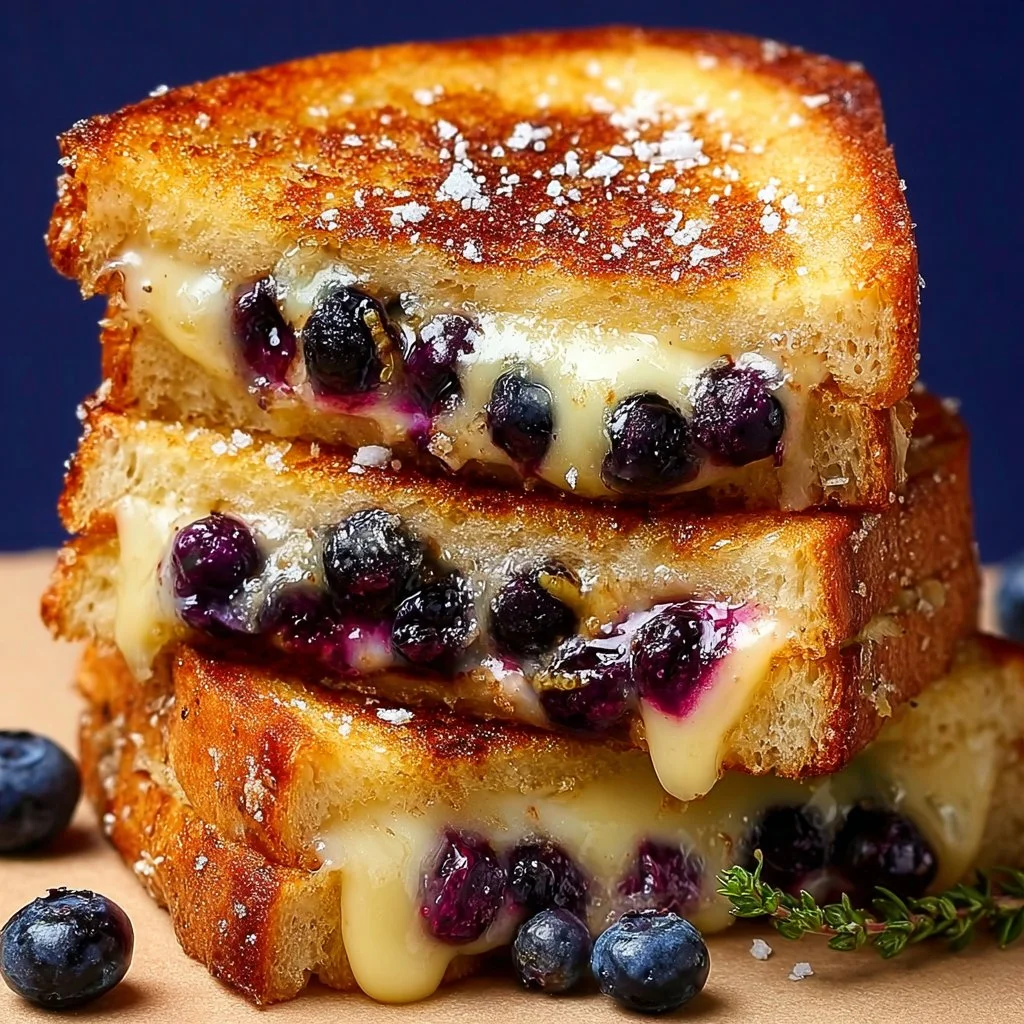 Juicy Blueberry Grilled Cheese