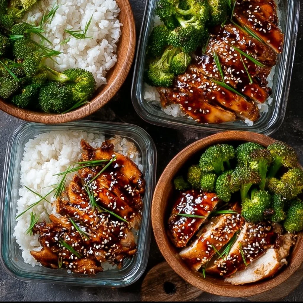 Meal Prep Teriyaki Chicken Bowls