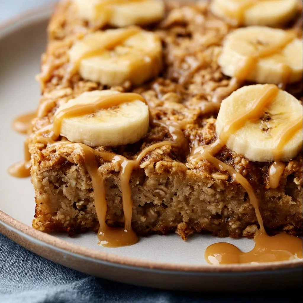 Peanut Butter Banana Baked Oatmeal