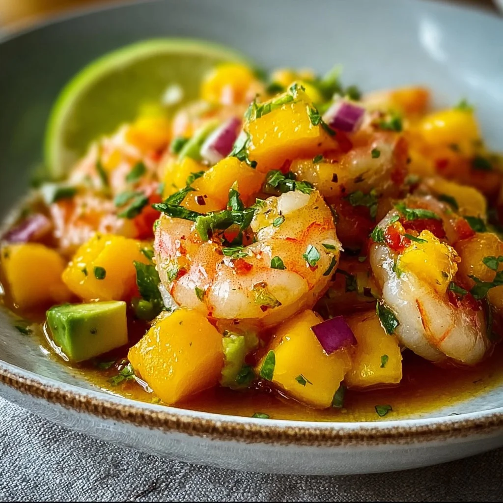 Quick Mango Shrimp Ceviche with Avocado