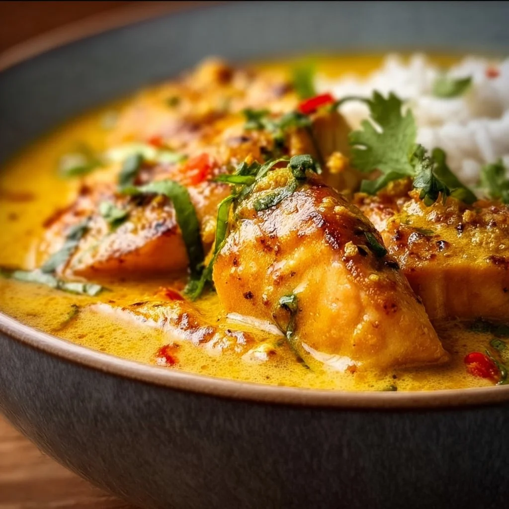 Salmon Coconut Curry