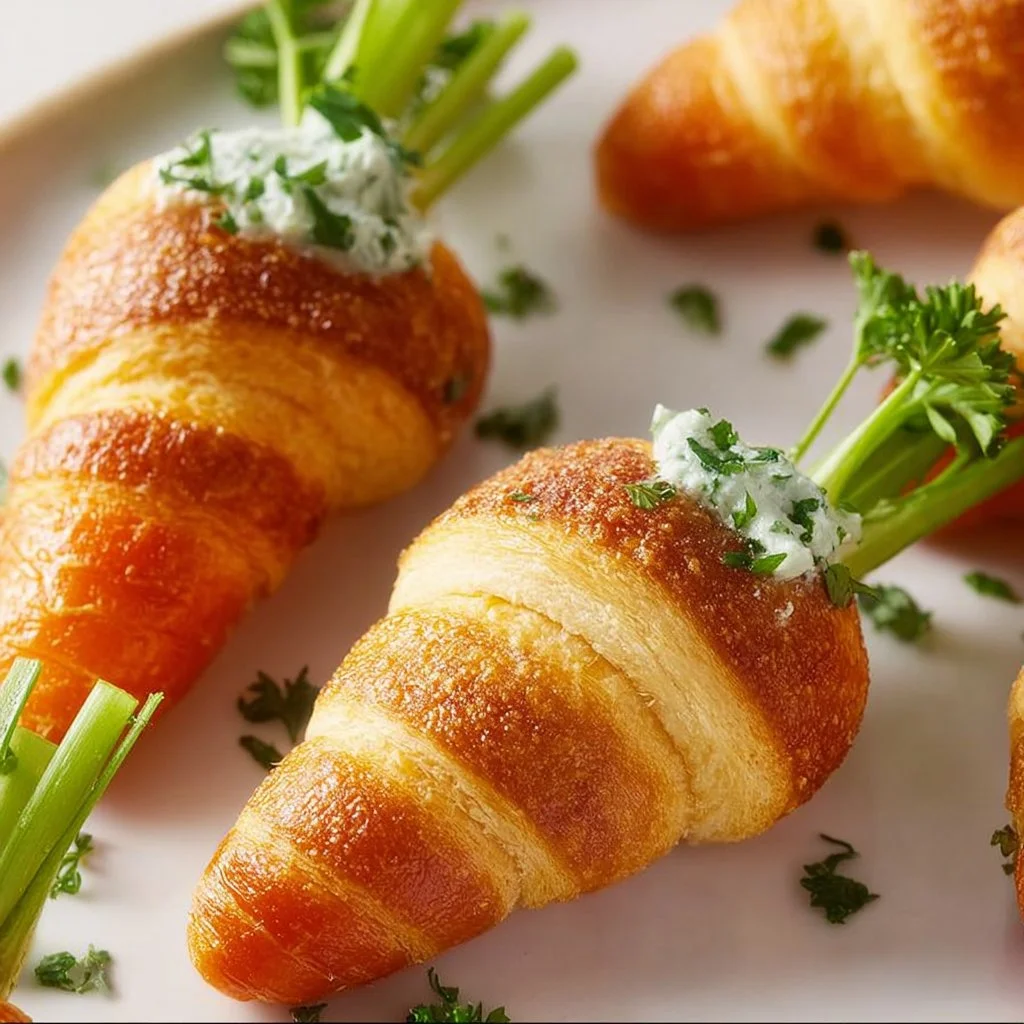 Stuffed Crescent Roll Carrots