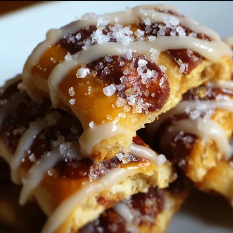 Delicious sweet and salty treat snacks on a rustic wooden table.